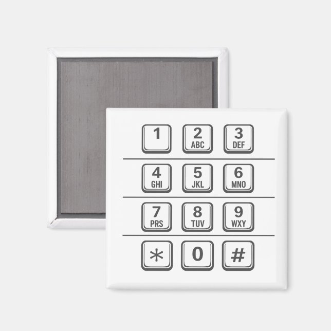 Imã Ilustração do Teclado de Números de Caixa Eletrôni (Front/Back)