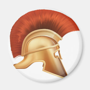 Imã Ilustração espartano do capacete