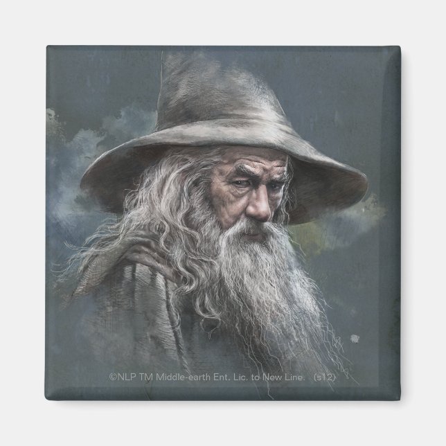 Imã Ilustração Gandalf (Frente)