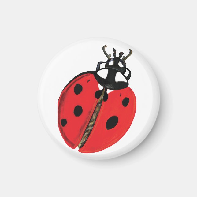 Imã Ilustração Lady Bug (Frente)