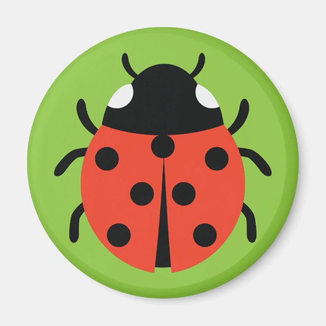 Imã Ilustração Ladybug (Frente)