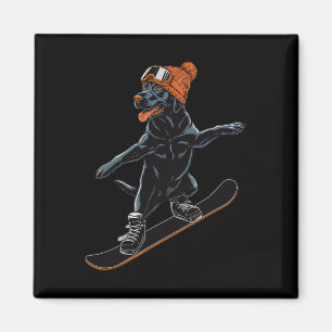 Imã Ilustração legal De Snowboard Para Homens Mulheres