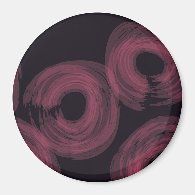 Imã Ilustração legal, moderna, de pincel de aquarela d (Frente)