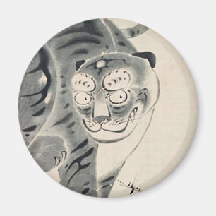 Imã Ilustração Tiger de Ito Jakuchu