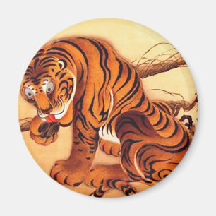 Imã Ilustração Tiger de Ito Jakuchu