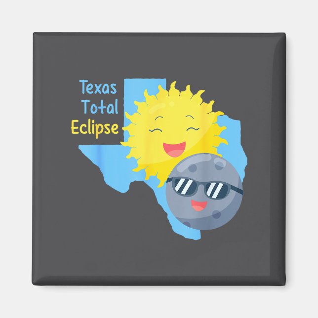 Imã Ilustração Total do Eclipse Solar da Bandeira do T (Frente)