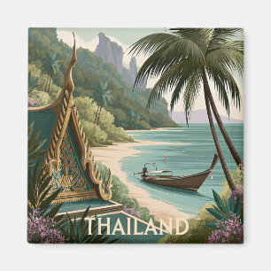 Imã Ilustração Tropical da Tailândia