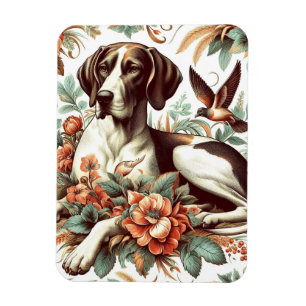 Ímã Ilustração Vintage Braque Français