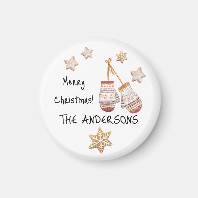 Imã Ilustrações Rusticais do País das Caixas Aquáticas (Frente)