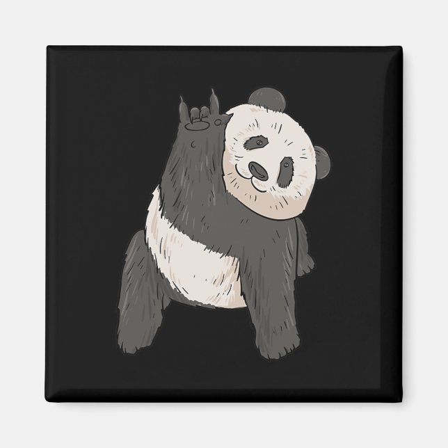 Imã Ily Panda Asl Hand Gesture Deaf Hearing Loss Aware (Frente)