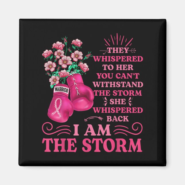 Imã Im A Tempestade Boxando As Mulheres De Fita Rosa D (Frente)