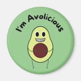 Imã I'm Avolicious - Funny Fruit Pun     