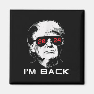 Imã Im Back Trump 2024 Patriotic Leva A América De Vol