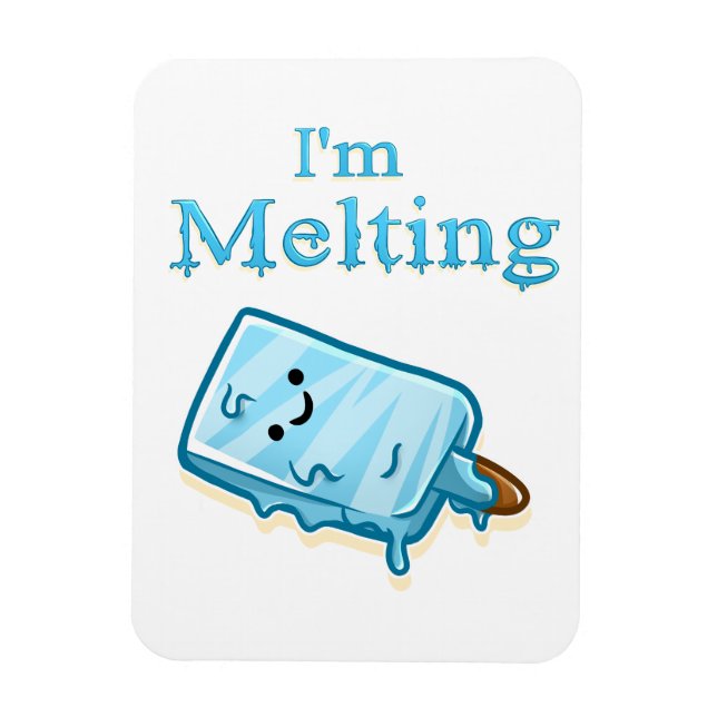Ímã I'm Melting – Cute Popsicle Pun (Vertical)