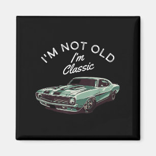 Imã Im Não Antigo Im Clicar Em Vintage Muscular Car