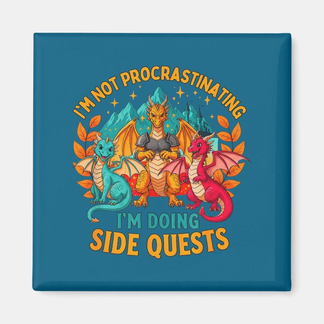 Imã I'm Not Procrastinating I'm Doing Side Quests Game (Frente)