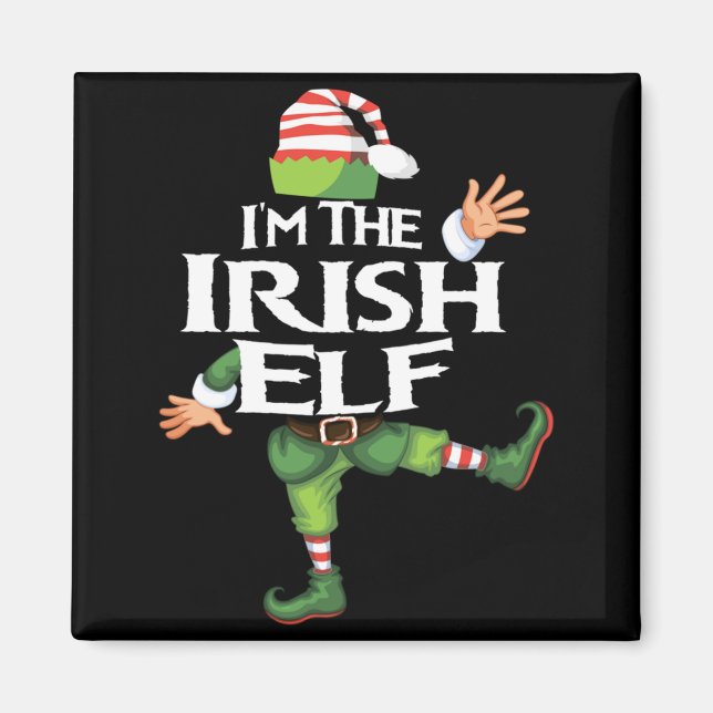 Imã Im The Irish Elf Christmas Eve Xmas Elf Squad Cos  (Frente)