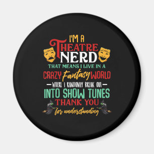 Imã Im Um Nerd Atre Na Atriz De Atores Do Palco Acters
