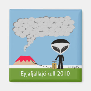 Imã Ímã 2010 do vulcão de Islândia