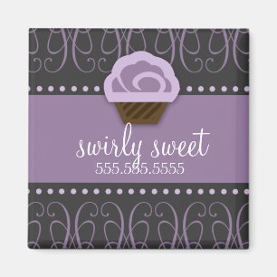 Imã ímã 311-Swirly cinzento roxo doce