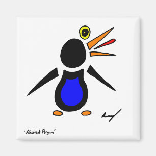 Imã Ímã abstrato do quadrado do pinguim