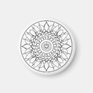 Imã Ímã adulto da mandala da coloração