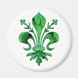 Imã Ímã afortunado da flor de lis de St Patrick