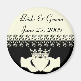 Imã Ímã ajustado do convite do casamento de Claddagh