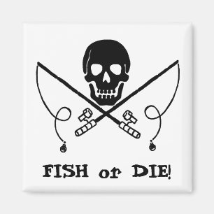 Imã Ímã alegre da pesca de Roger do pirata