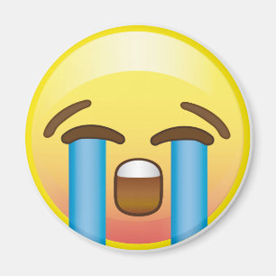 Imã Ímã amarelo de grito da cara de Emoji dos rasgos