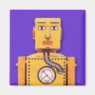 Imã Ímã amarelo do quadrado do robô do brinquedo