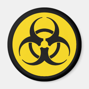 Imã Ímã amarelo do símbolo do Biohazard