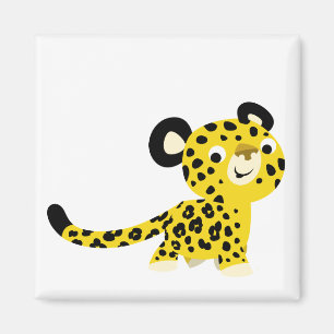 Imã Ímã amigável do leopardo dos desenhos animados
