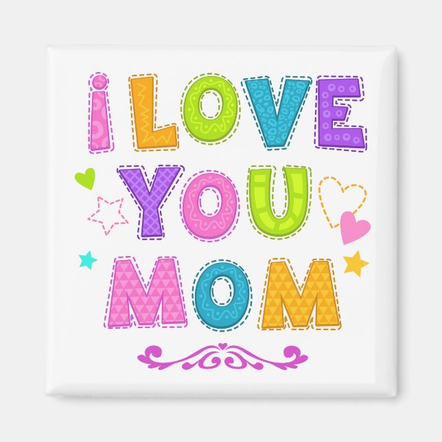 Imã Ímã Amo Você Mamãe (Frente)
