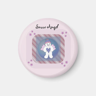Imã Ímã Anjo da Neve Rosa