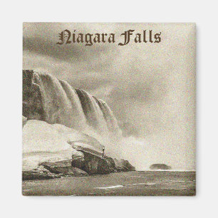 Imã Ímã antigo do Sepia de Niagara Falls