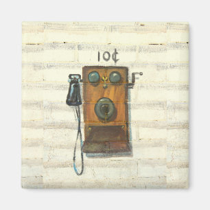 Imã ímã antigo do telefone da parede