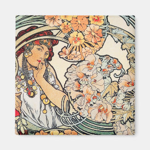 Imã Ímã:  Arte Nouveau - língua das flores