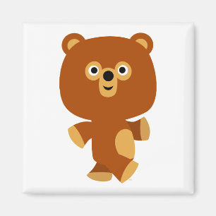 Imã Ímã assertivo bonito do urso dos desenhos animad