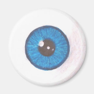 Imã Ímã azul assustador do globo ocular