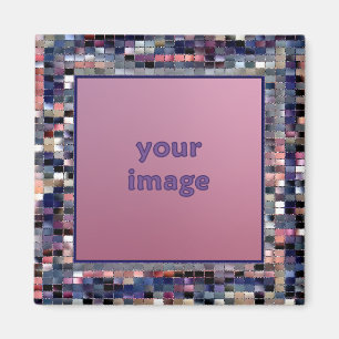 Imã Ímã azul da moldura para retrato dos bocados