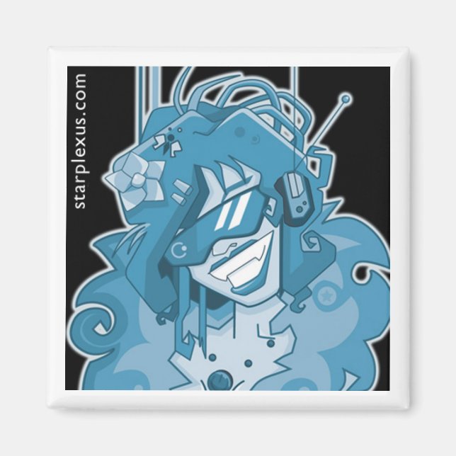 Imã ímã azul elétrico (Frente)