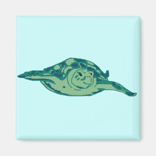 Imã Ímã azul esverdeado da tartaruga de mar do honu