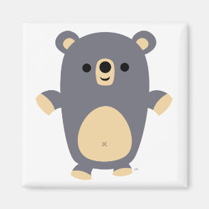 Imã Ímã azul grande do urso dos desenhos animados