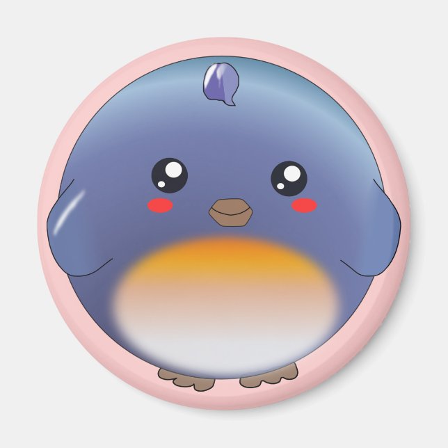Imã Ímã-azul-kawaii (Frente)