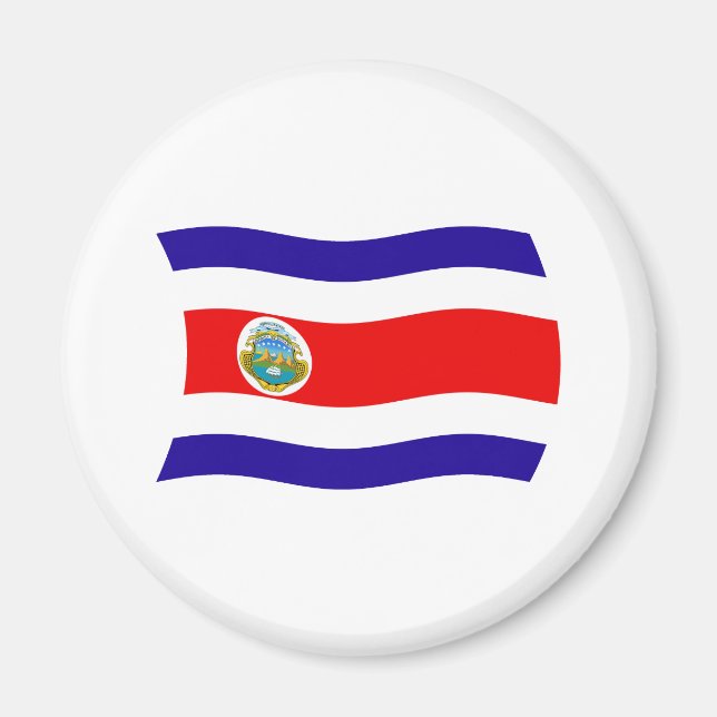 Imã Ímã Bandeira da Costa Rica (Frente)