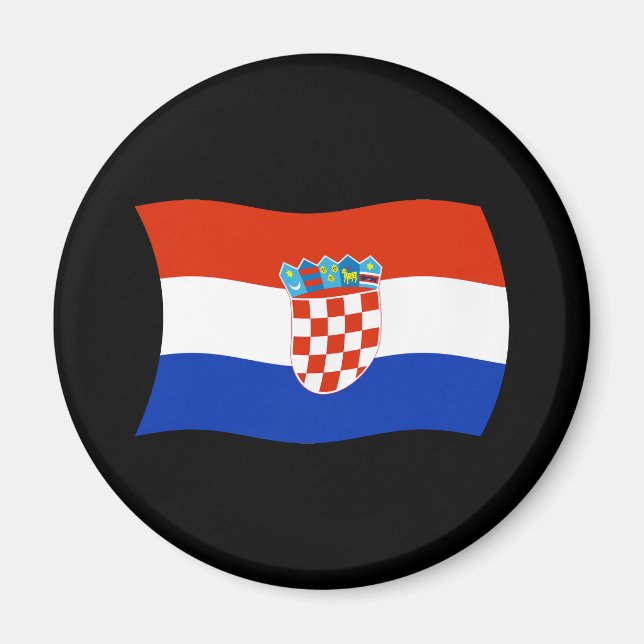Imã Ímã Bandeira da Croácia (Frente)