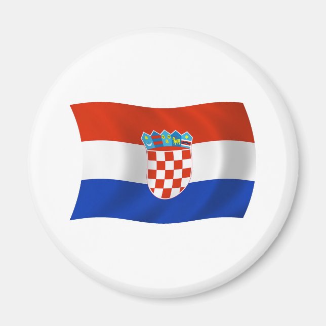 Imã Ímã Bandeira da Croácia (Frente)