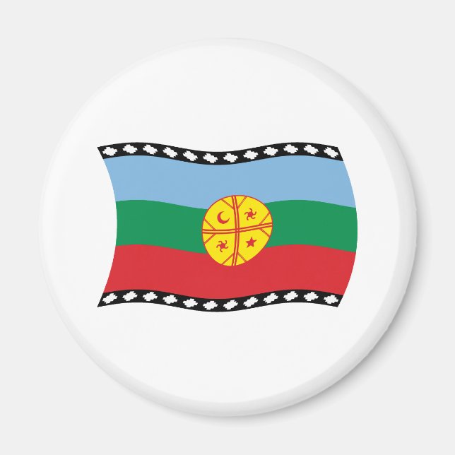 Imã Ímã Bandeira dos Mapuches (Frente)