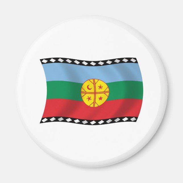 Imã Ímã Bandeira dos Mapuches (Frente)